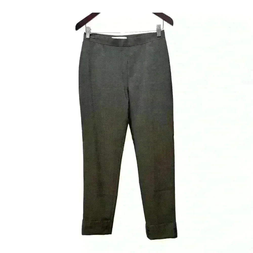 Max Mara Trouser Pants Made In Italy Mohair Wool Minimalist Gray